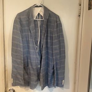 54 size light blue and cream striped Gant blazer